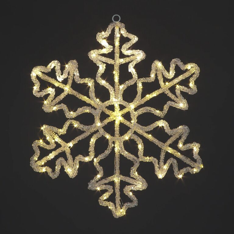 5029936984579 1 Acrylic Light Up Snowflake Christmas Decoration With 80 Warm White LEDs.jpg